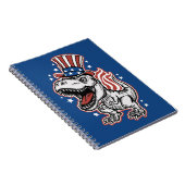 Amerikaanse patriottische dinosaurus notitieboek (Rechterzijde)
