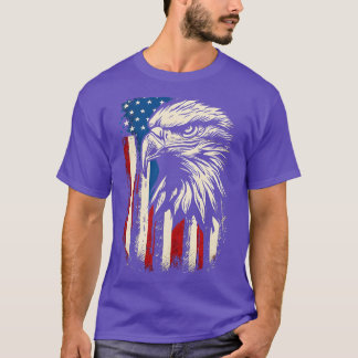 Amerikaanse Patriottische Eagle Designer T-shirt