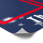 Amerikaanse patriottische fotomedewerker van maand poster (Hoek)