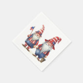 Amerikaanse Patriottische Gnomen Servet (Hoek)