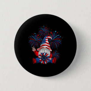 Amerikaanse patriottische gnoom Amerikaanse Onafha Ronde Button 5,7 Cm