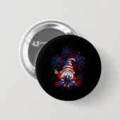 Amerikaanse patriottische gnoom Amerikaanse Onafha Ronde Button 5,7 Cm (Voorkant /achterkant)