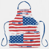 Amerikaanse patriottische grilkeuken schort (Voorkant)