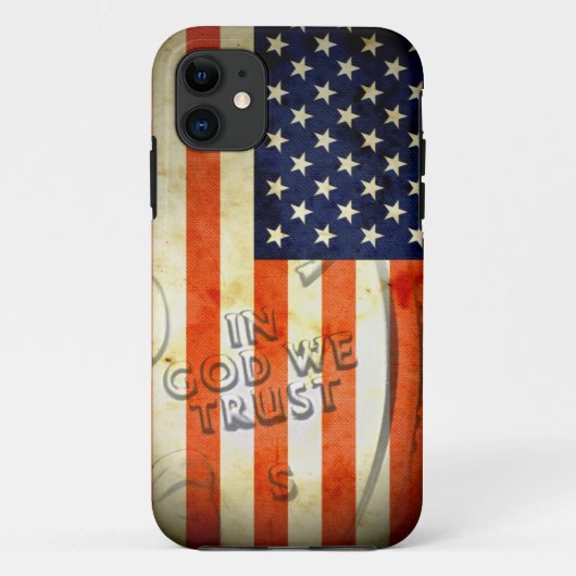 Amerikaanse Patriottische In God We Trust iPhone 5 Case-Mate iPhone Case (Achterkant)