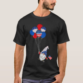 Amerikaanse patriottische kabouters VS vlag 4 juli T-shirt
