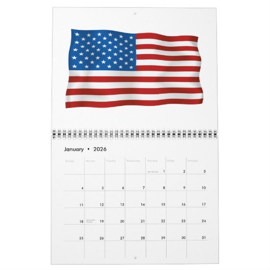 Amerikaanse Patriottische kalender (Jan 2026)