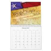 Amerikaanse patriottische kalender | Tekst bewerkb (Jan 2027)