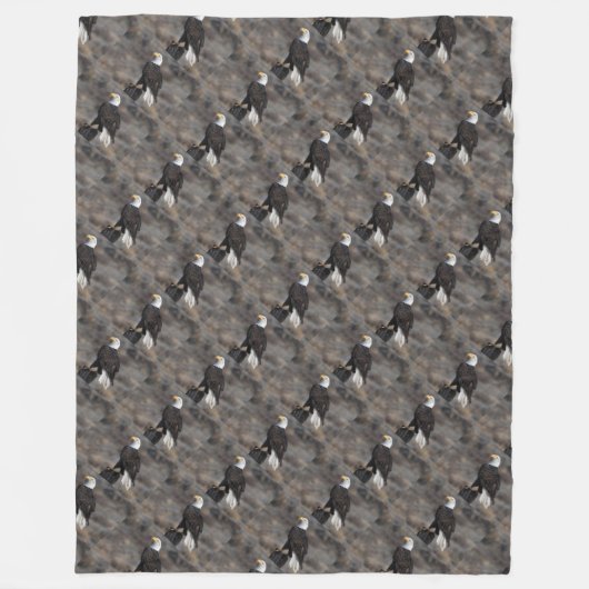 Amerikaanse patriottische kunst Amerikaanse adelaa Fleece Deken (Voorkant)