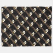 Amerikaanse patriottische kunst Amerikaanse adelaa Fleece Deken (Voorkant (Horizontaal))