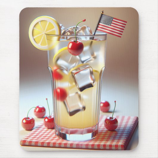 Amerikaanse patriottische limonade muismat (Voorkant)