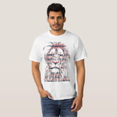 Amerikaanse patriottische lionsterren en -strepen  t-shirt (Voorkant volledig)