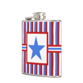 Amerikaanse patriottische moderne Folk Art Hip Fla Heupfles (Links)