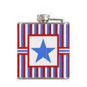 Amerikaanse patriottische moderne Folk Art Hip Fla Heupfles (Achterkant)