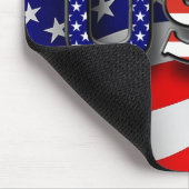 Amerikaanse Patriottische Muismat met 3-D Letterin (Hoek)