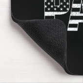 Amerikaanse Patriottische Papi Vaderdag Amerikaans Muismat (Hoek)