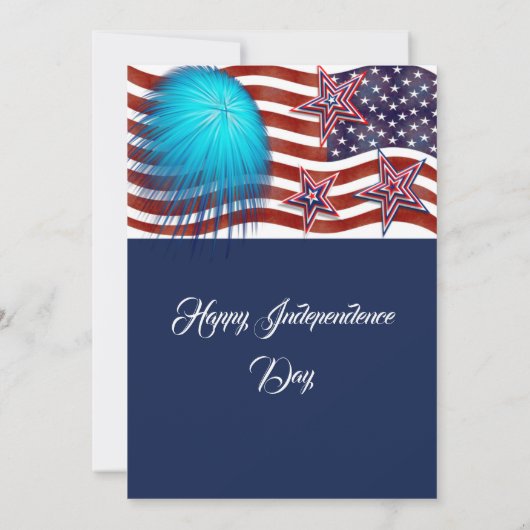 Amerikaanse patriottische partij Firecracker Kaart (Achterkant)