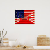 Amerikaanse patriottische Poster-alternatieve vlag Poster (Keuken)