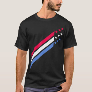 Amerikaanse Patriottische Rood Wit Blauw Sterren S T-shirt