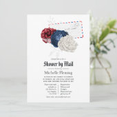 Amerikaanse patriottische Shower per post Kaart (Staand voorkant)