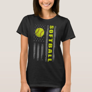 Amerikaanse patriottische Softball voor vrouwen - T-shirt
