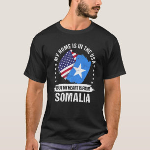 Amerikaanse Patriottische Somalische Vlag Amerikaa T-shirt