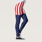 Amerikaanse patriottische sterren en strepen leggings (Rechts)