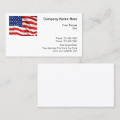 Amerikaanse patriottische sterren en strepen visitekaartje (Voorkant / Achterkant)