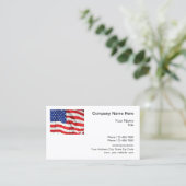 Amerikaanse patriottische sterren en strepen visitekaartje (Staand voorkant)