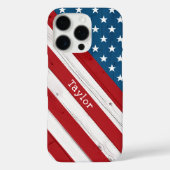 Amerikaanse patriottische sterren & Stripes Rustis Case-Mate iPhone Case (Achterkant)