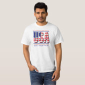 Amerikaanse Patriottische T-Shirt - Amerikaans T-s (Voorkant volledig)
