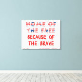 Amerikaanse patriottische thuisbasis van de gratis canvas afdruk (Insitu (Houten vloer))