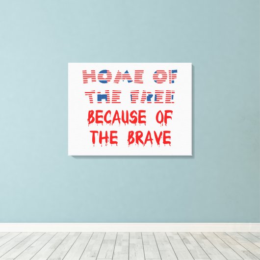 Amerikaanse patriottische thuisbasis van de gratis canvas afdruk (Insitu (Houten vloer))