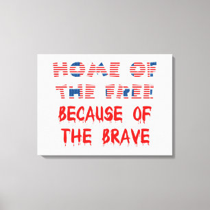 Amerikaanse patriottische thuisbasis van de gratis canvas afdruk