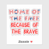 Amerikaanse patriottische thuisbasis van de gratis sticker (Vel)