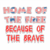 Amerikaanse patriottische thuisbasis van de gratis sticker (Voorkant)