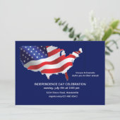 Amerikaanse patriottische uitnodiging (Staand voorkant)