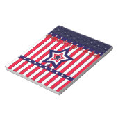 Amerikaanse patriottische viering van nationale Fe Notitieblok (Linkerzijde)