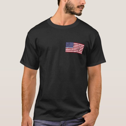Amerikaanse patriottische vlag Amerikaanse trots 4 T-shirt (Voorkant)
