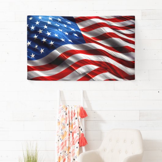 Amerikaanse Patriottische Vlag Banner Stars and St (Insitu)