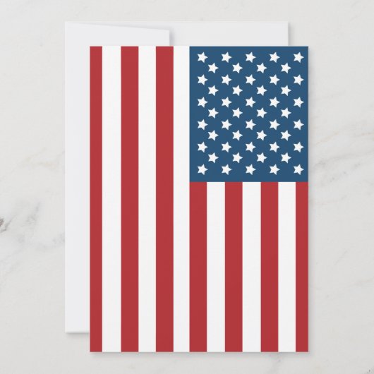Amerikaanse patriottische vlag bruiloft kaart (Achterkant)
