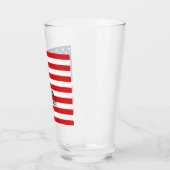 Amerikaanse patriottische vlag glas (Links)
