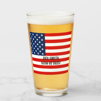 Amerikaanse patriottische vlag glas