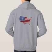Amerikaanse patriottische vlag hoodie (Achterkant)