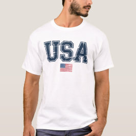 Amerikaanse patriottische vlag ontzet t-shirt