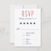 Amerikaanse patriottische vlag RSVP (Voorkant)