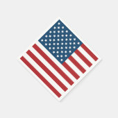 Amerikaanse patriottische vlag servet (Hoek)