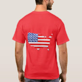 Amerikaanse patriottische vlag t-shirt (Achterkant)