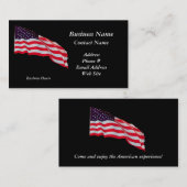 Amerikaanse patriottische vlag Visitekaartjes (Voorkant / Achterkant)