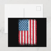 Amerikaanse patriottische vlag voor Kinder mannenj Briefkaart (Voorkant / Achterkant)