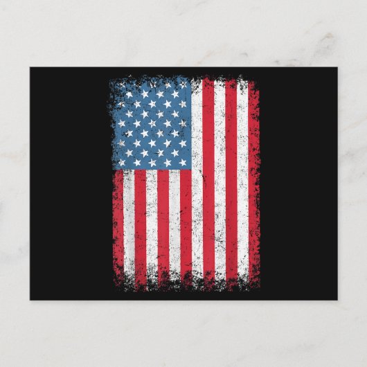 Amerikaanse patriottische vlag voor Kinder mannenj Briefkaart (Voorkant)